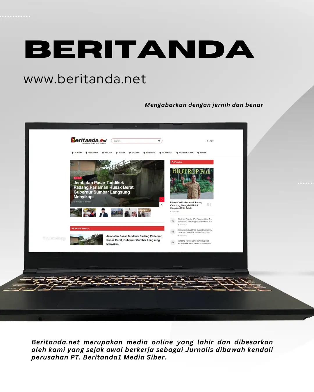 beritanda.net website